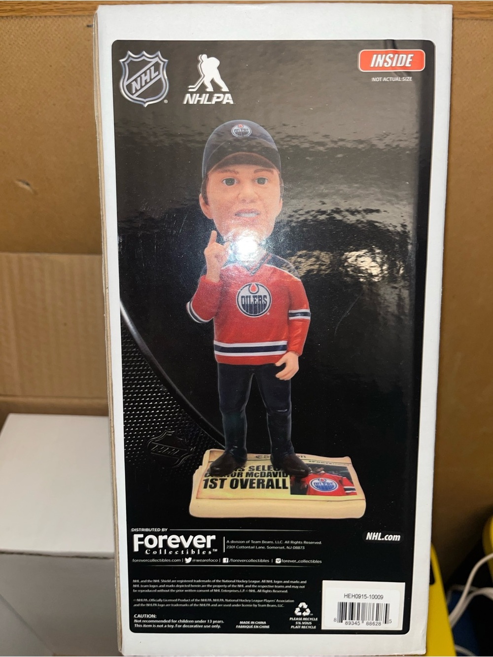 Forever Collectable Bobblehead. Draft NHL Bobblehead. New In Box